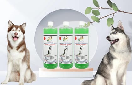 SWACCH Shampoo Specially FORMULATED for Siberian Husky (1 Litre) (Combo Pack of 3) NEEM ALOVERA