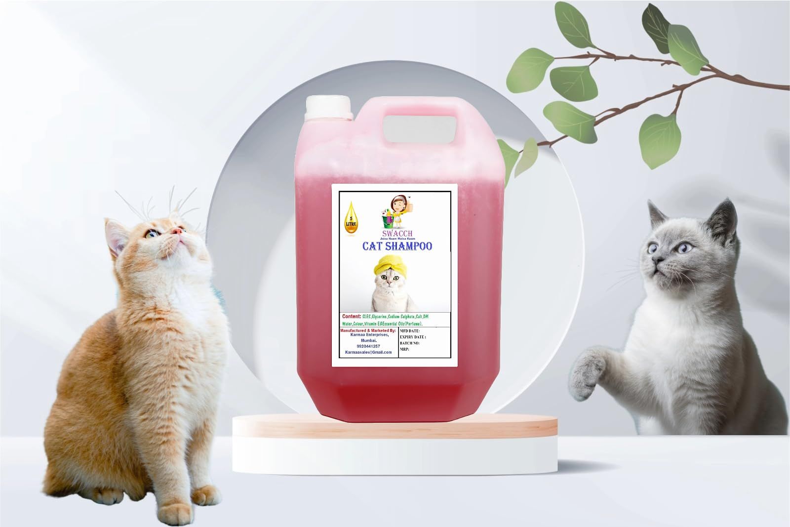 SWACCH CAT Shampoo (5 Litre) Strawberry