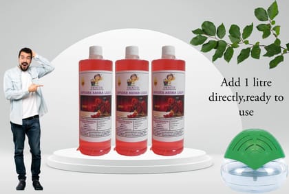 Swacch Diffuser Aroma Liquid (1 Litre) (Pack of 3)