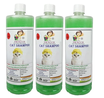 SWACCH CAT Shampoo (3 Litre) (Combo Pack of 3) NEEM ALOVERA