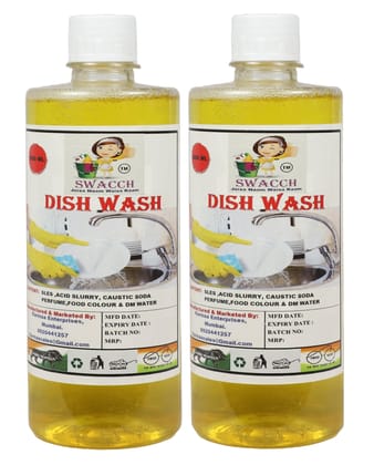 Swacch Dish Wash (500ml) (Pack of 2) Lemon