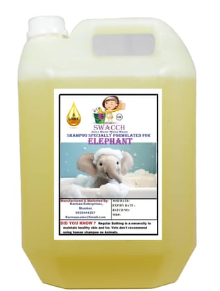 Swacch Shampoo Specially Formulated for Elephant (5 Litre) Lemon