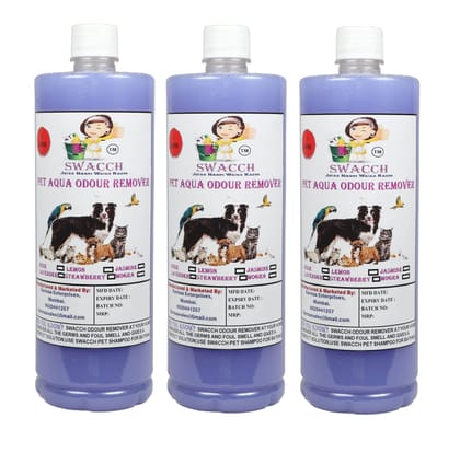 Swacch PET Aqua Odour Remover (1 Litre) (Pack of 3) Lavender Swacch PET Aqua Odour Remover (1 Litre) (Pack of 3) Lavender
