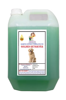 SWACCH Shampoo Specially FORMULATED for Golden Retriever (5 Litre) NEEM ALOVERA SWACCH Shampoo Specially FORMULATED for Golden Retriever (5 Litre) NEEM ALOVERA