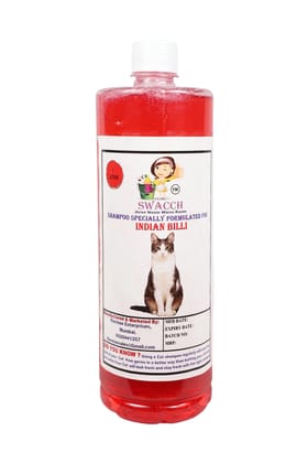 Swacch Shampoo Specially Formulated for Indian Billi (1 Litre) Jasmine