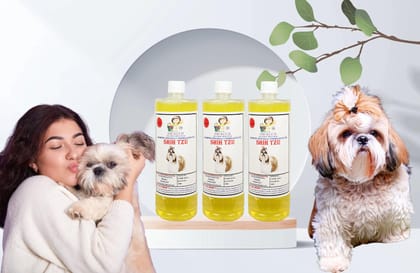 Swacch Shampoo Specially Formulated for Shih TZU (1 Litre) (Combo Pack of 3) Lemon