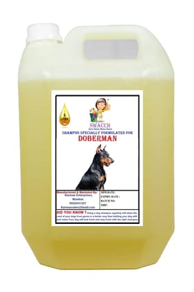 SWACCH Shampoo Specially FORMULATED Doberman (5 Litre) Lemon SWACCH Shampoo Specially FORMULATED Doberman (5 Litre) Lemon