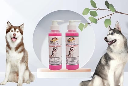 SWACCH Premium Shampoo for Siberian Husky (200ML) (Pack of 2) Rose