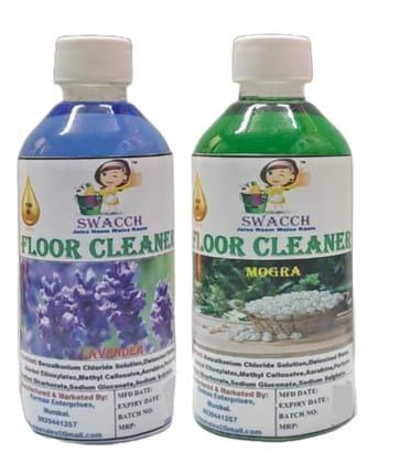 Swacch Floor Cleaner (200ml) (Combo Pack of 2) Lavender & Mogra