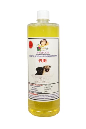 SWACCH Shampoo Specially FORMULATED for Pug (1 Litre) Lemon