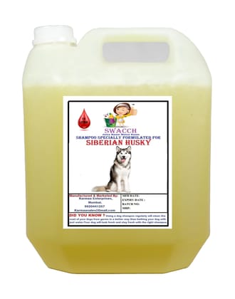Swacch Shampoo Specially Formulated for Siberian Husky (10 Litre) Lemon
