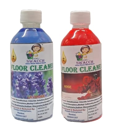 Swacch Floor Cleaner (200ml) (Combo Pack of 2) Lavender & Rose