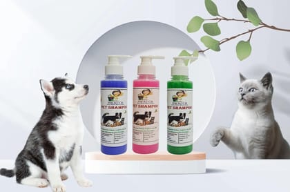 SWACCH Premium Shampoo for PET Shampoo (200ML) (Combo Pack of 3) Lavender, Rose & NEEM ALOVERA