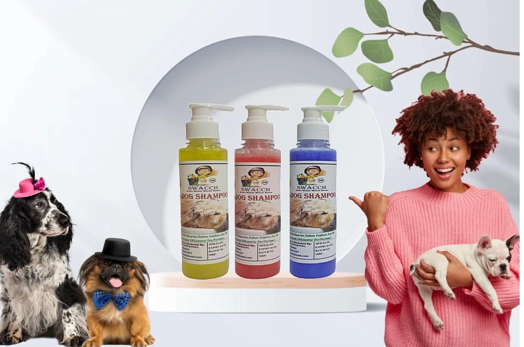 SWACCH Premium Shampoo for Dog (200ML) (Combo Pack of 3) Lemon, Jasmine & Lavender