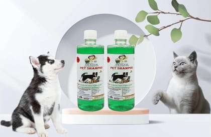 SWACCH PET Shampoo (500ml) (Combo Pack of 2) NEEM ALOVERA