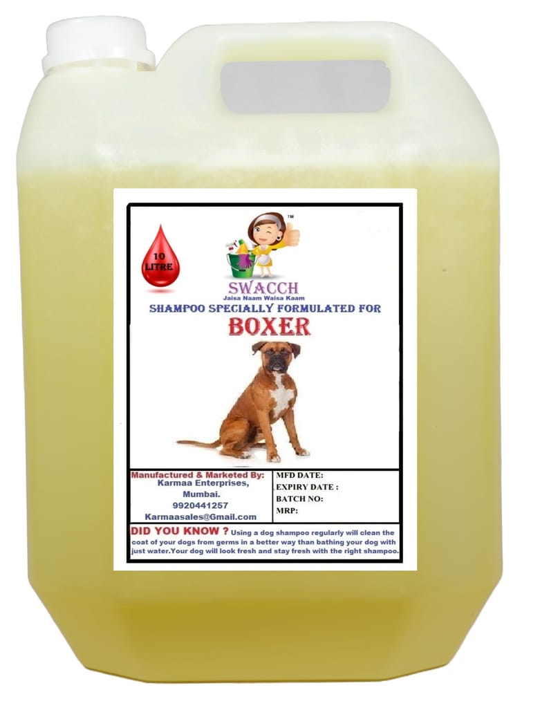 Swacch Shampoo Specially Formulated for Boxer (10 Litre) Lemon