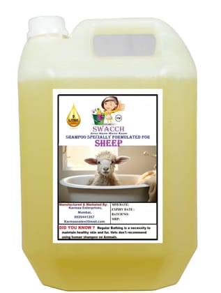 Swacch Shampoo Specially Formulated for Sheep (5 Litre) Lemon