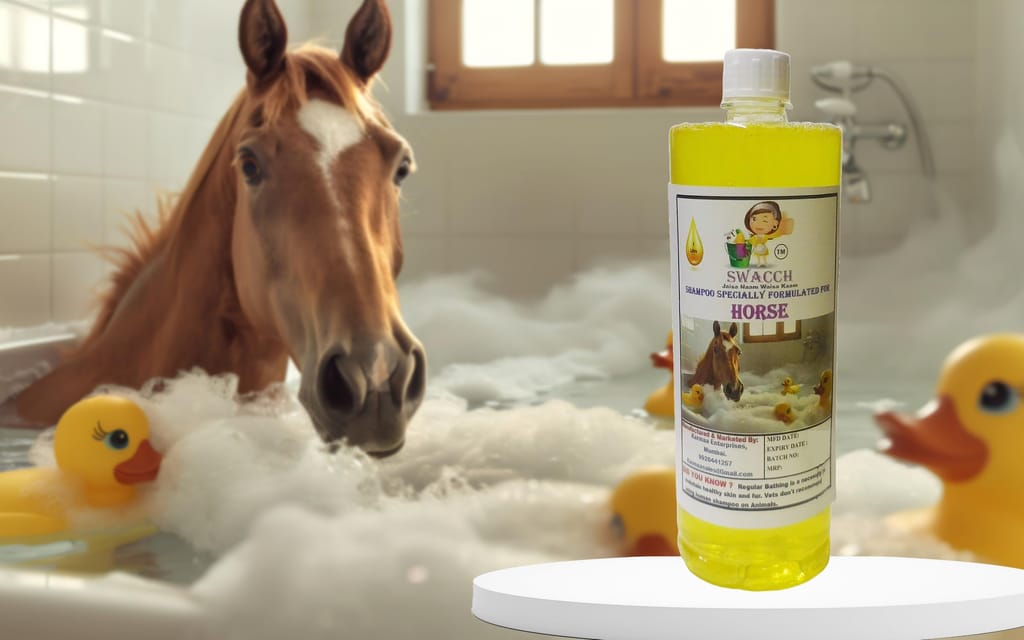 Swacch Shampoo Specially Formulated for Horse (1 Litre) Lemon