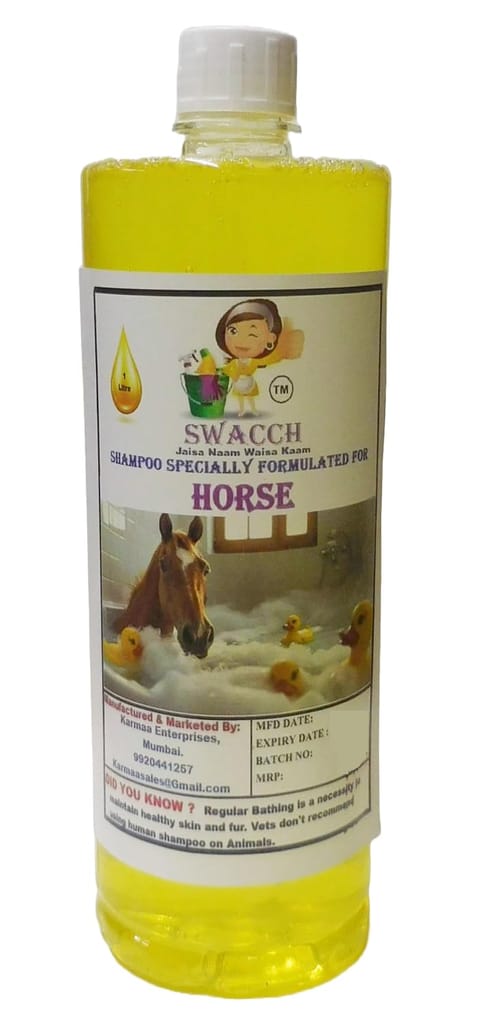 Swacch Shampoo Specially Formulated for Horse (1 Litre) Lemon