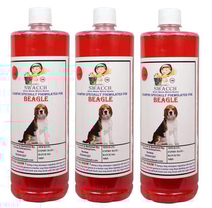 Swacch Shampoo Specially Formulated for Beagle (1 Litre) (Pack of 3) Jasmine