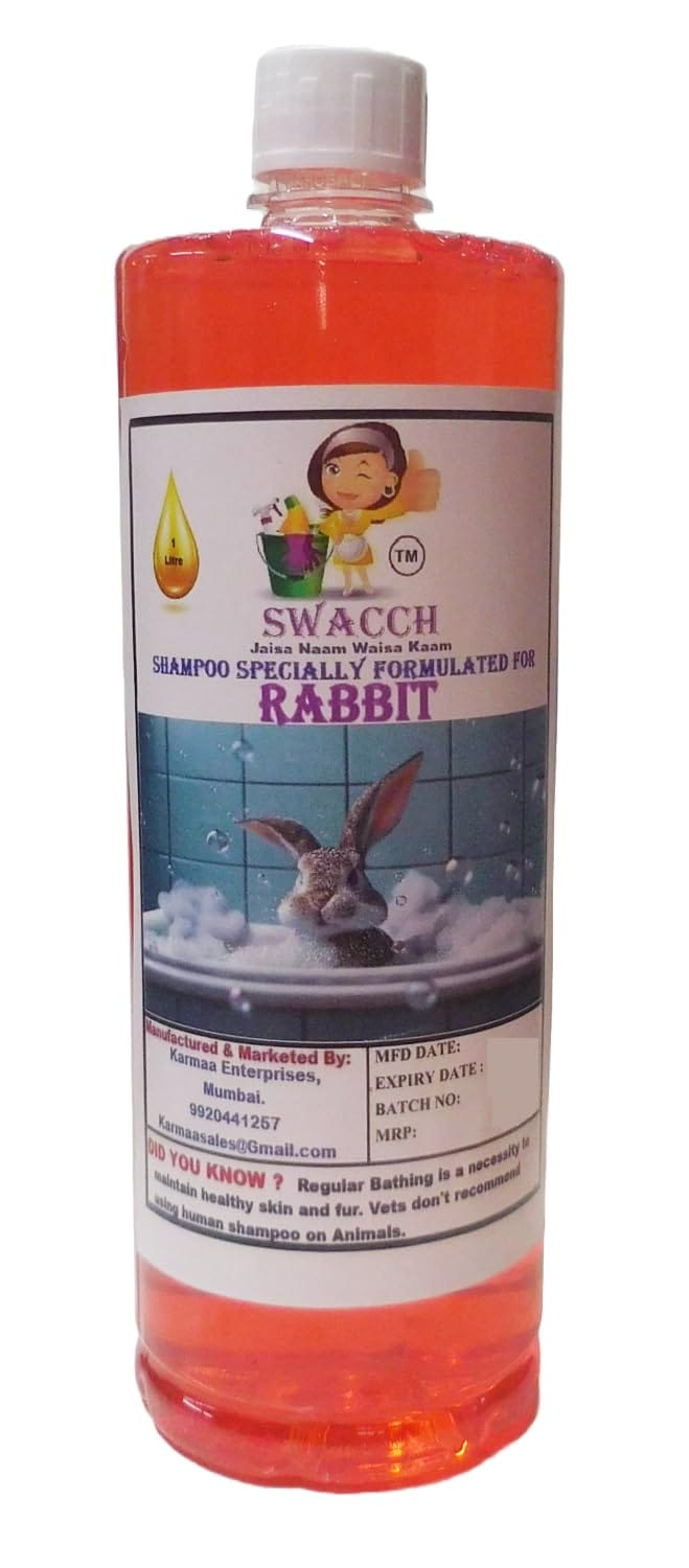 Swacch Shampoo Specially Formulated for Rabbit (1 Litre) Jasmine