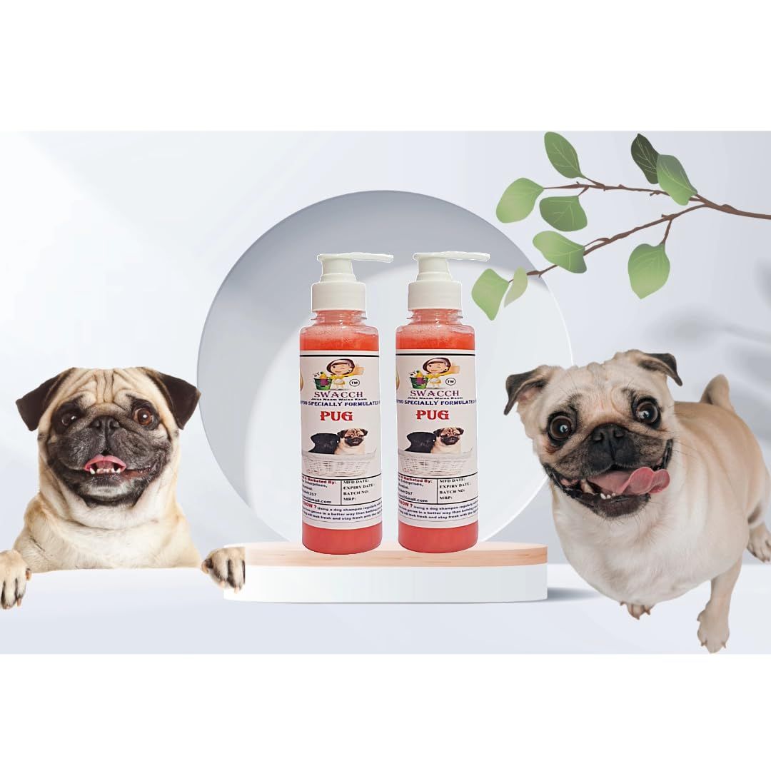 SWACCH Premium Shampoo for Pug (200ML) (Pack of 2) Jasmine