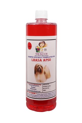 Swacch Shampoo Specially Formulated for Lhasa APSO (1 Litre) Jasmine