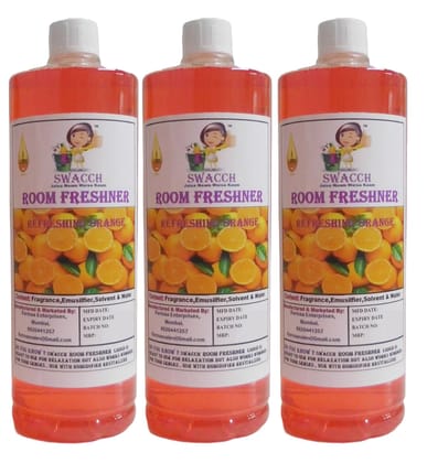 Swacch Room Freshner (1 Litre) (Pack of 3) Orange