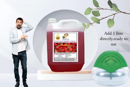Swacch Diffuser Aroma Liquid Strawberry (Ready to use) 5 Litre