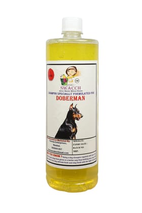 Swacch Shampoo Specially Formulated for Doberman (1 Litre) Lemon Swacch Shampoo Specially Formulated for Doberman (1 Litre) Lemon