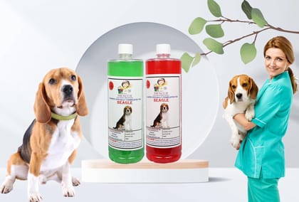 SWACCH Shampoo Specially FORMULATED for Beagle (1 Litre) (Combo Pack of 2) Strawberry & NEEM ALOVERA