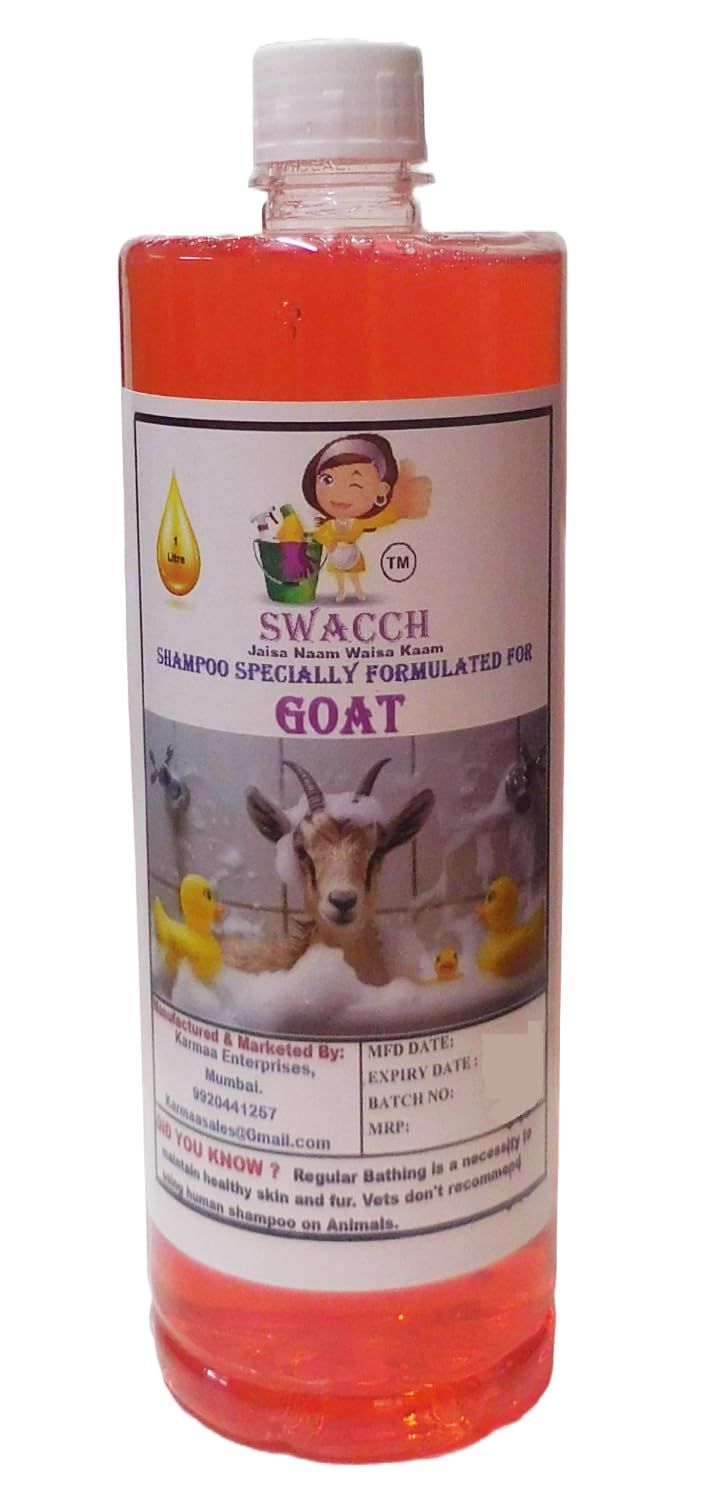 Swacch Shampoo Specially Formulated for Goat (1 Litre) Jasmine