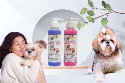 SWACCH Premium Shampoo for Shih TZU (200ML) (Combo Pack of 2) Lavender & Rose