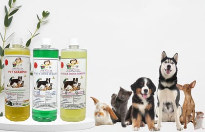 Swacch Shampoo (Lemon) + Deodorizer (Mogra) + Stain Remover (Lemon) 1 Litre Each Swacch Shampoo (Lemon) + Deodorizer (Mogra) + Stain Remover (Lemon) 1 Litre Each