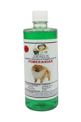 Swacch Shampoo Specially Formulated for Pomeranian (500ml) Neem Alovera Swacch Shampoo Specially Formulated for Pomeranian (500ml) Neem Alovera