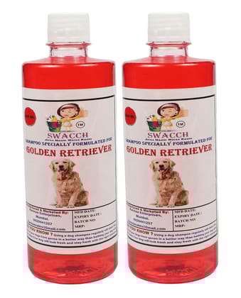 SWACCH Shampoo Specially FORMULATED for Golden Retriever (500ML) (Combo Pack of 2) Jasmine SWACCH Shampoo Specially FORMULATED for Golden Retriever (500ML) (Combo Pack of 2) Jasmine