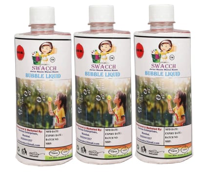 SWACCH BUBBLE LIQUID 500ML (PACK OF 3) SWACCH BUBBLE LIQUID 500ML (PACK OF 3)