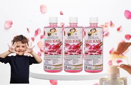 Swacch Hand wash (500ml) (Pack of 3) Rose