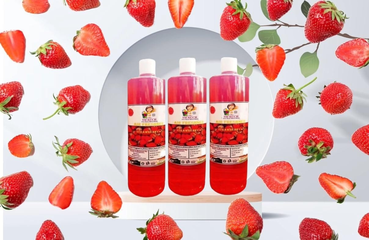 Swacch AIR FRESHNER (1 Litre) (Pack of 3) Strawberry