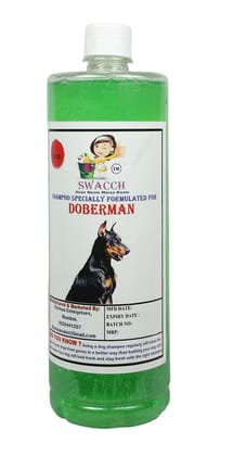 Swacch Shampoo Specially Formulated for Doberman (1 Litre) Neem Alovera