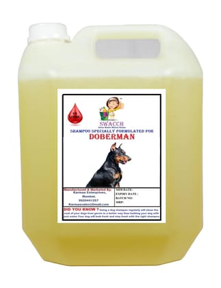 Swacch Shampoo Specially Formulated for Doberman (10 Litre) Lemon