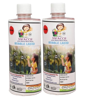 SWACCH BUBBLE LIQUID 500ML (PACK OF 2) SWACCH BUBBLE LIQUID 500ML (PACK OF 2)