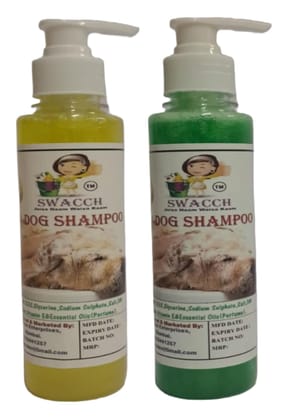 SWACCH Premium Shampoo for Dog (200ML) (Combo Pack of 2) Lemon & NEEM ALOVERA SWACCH Premium Shampoo for Dog (200ML) (Combo Pack of 2) Lemon & NEEM ALOVERA