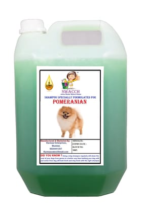 Swacch Shampoo Specially Formulated for Pomeranian (5 Litre) Neem Alovera