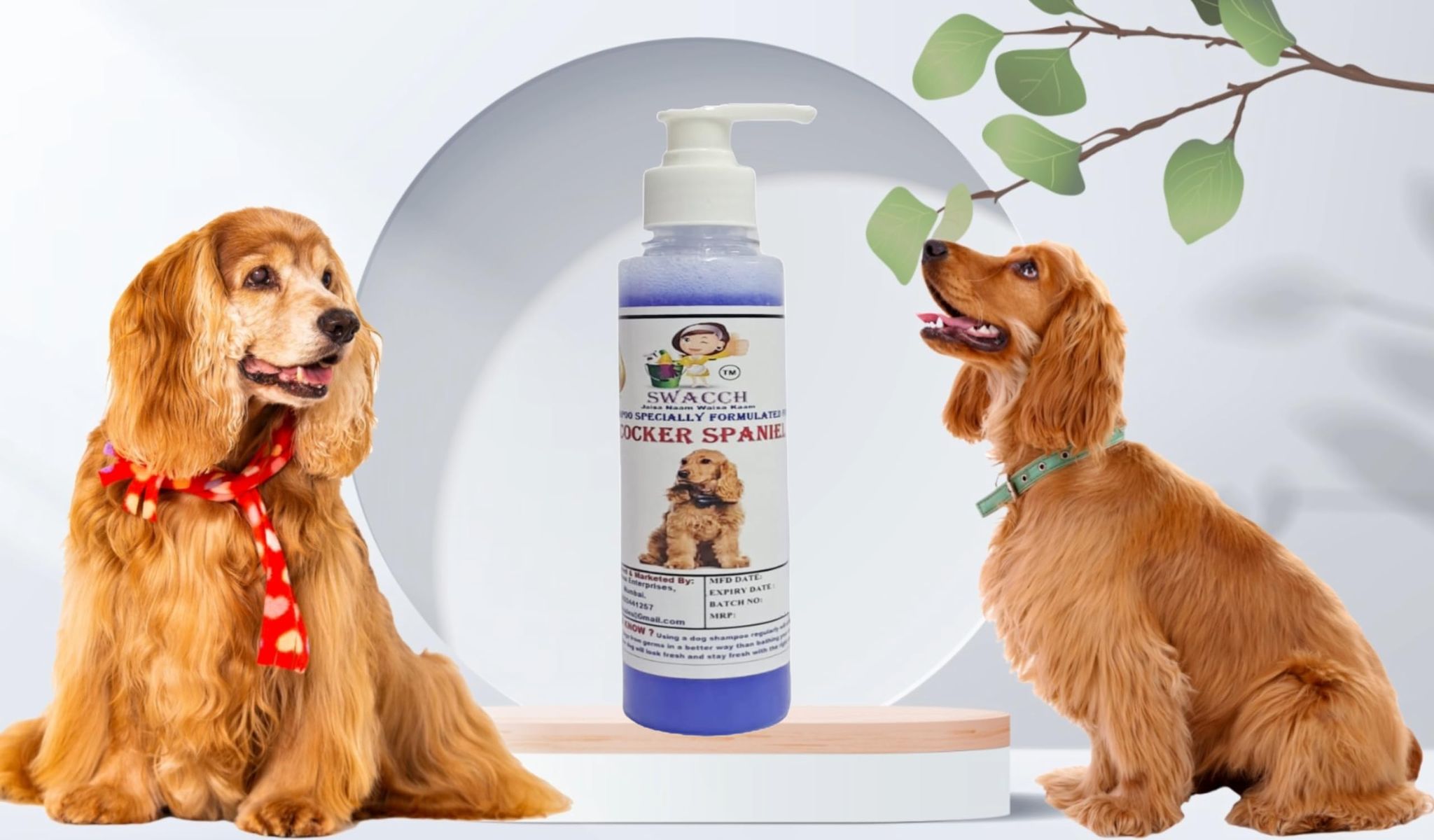SWACCH Premium Shampoo for Cocker Spaniel (200ML) Lavender