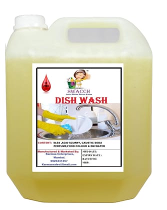 Swacch Dish Wash Liquid (10 Litre) Lemon