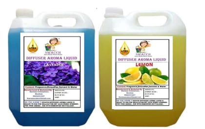 Swacch Diffuser Aroma Liquid (5 Litre) (pack of 2) lavender & Lemon