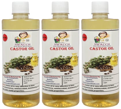 SWACCH CASTOR OIL 500ML (PACK OF 3) SWACCH CASTOR OIL 500ML (PACK OF 3)