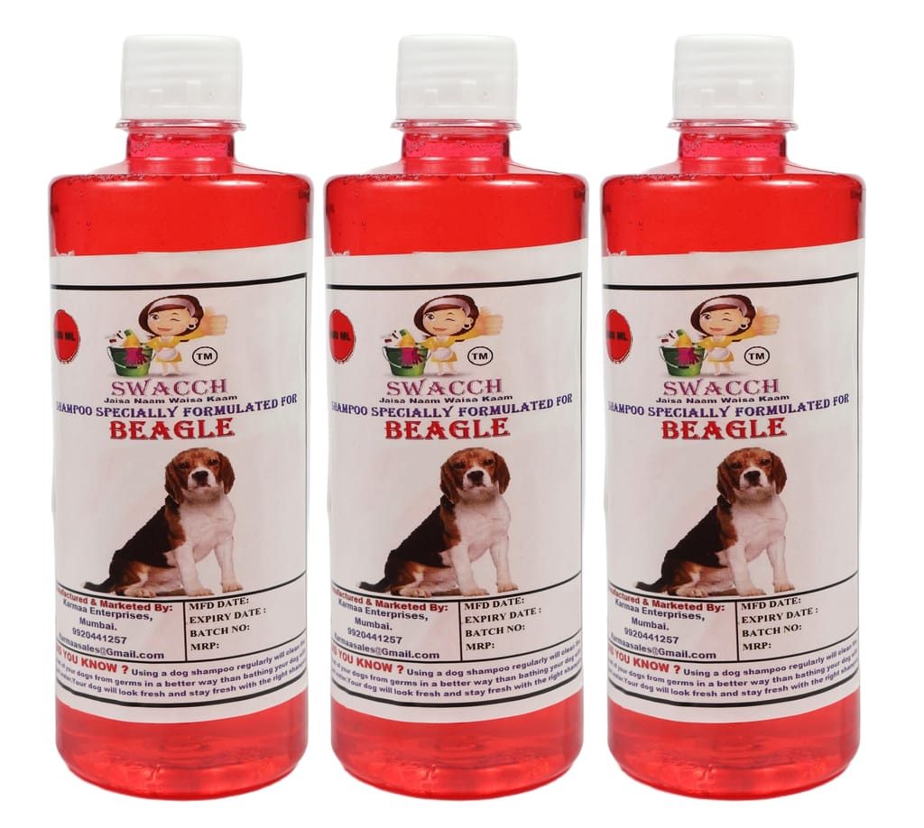 Swacch Shampoo Specially Formulated for Strawberry Beagle (500ml) (Combo Pack of 3) Strawberry