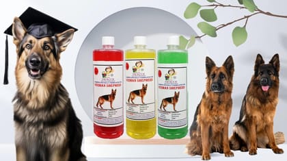 Swacch Shampoo Specially Formulated for German Shepherd (1 Litre) (Combo Pack of 3) Jasmine, Lemon & Neem Alovera